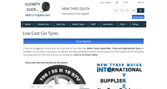 Desktop Screenshot of newtyresquick.com