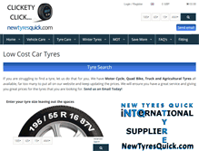 Tablet Screenshot of newtyresquick.com